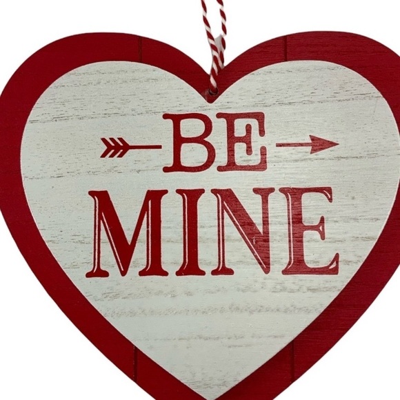 Valentines Wall Hanging Double Layer Heart Wood Plaque 10” X 9.6” NEW - Picture 2 of 6